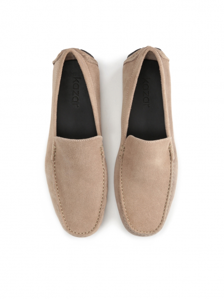 Beżowe mokasyny męskie