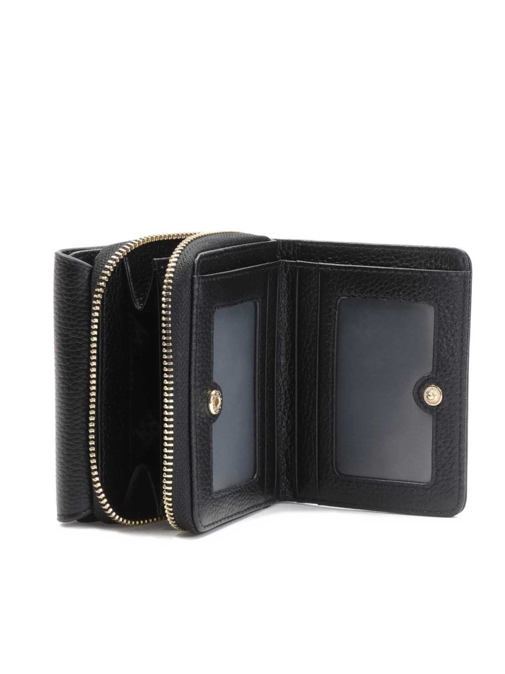 Czarny portfel damski