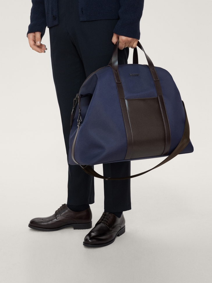 Brązowe półbuty męskie z eleganckim dziurkowanym wzorem