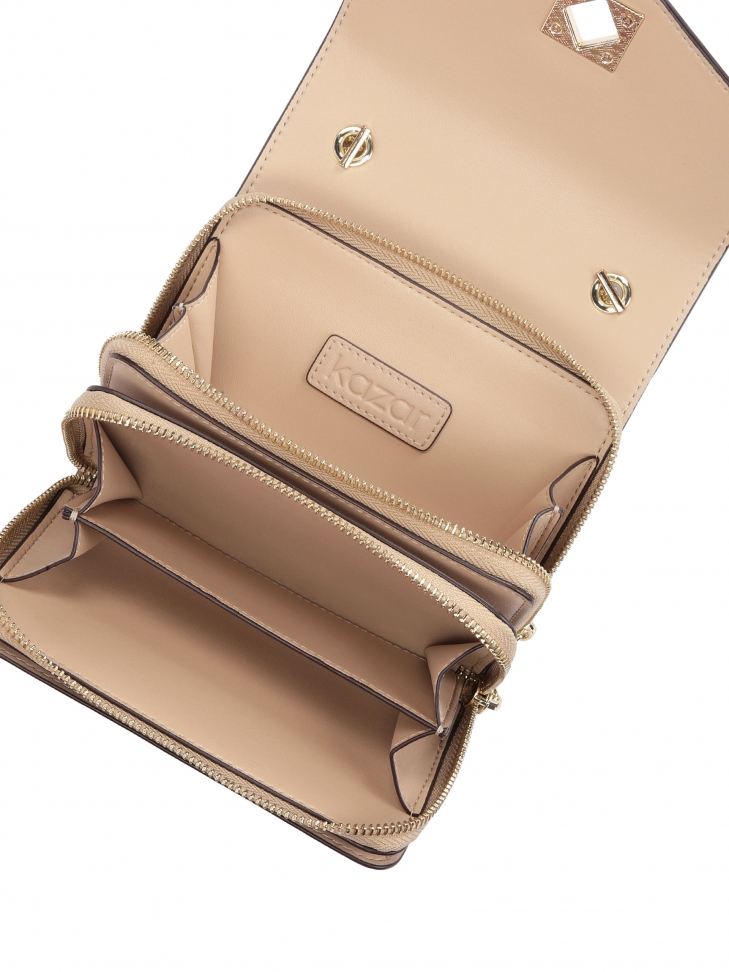 Skórzana torebka na łańcuszku