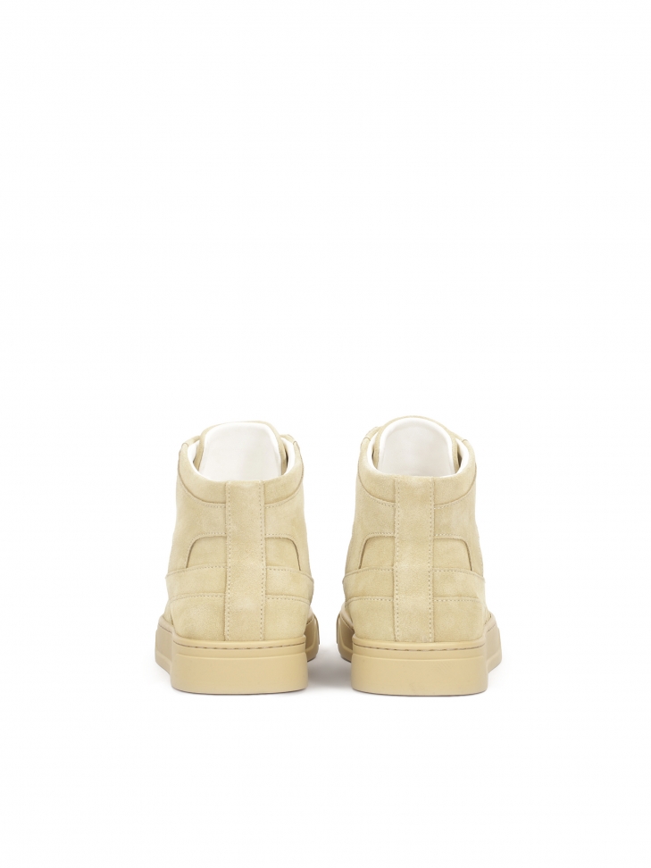 Sneakersy męskie za kostkę z zamszu