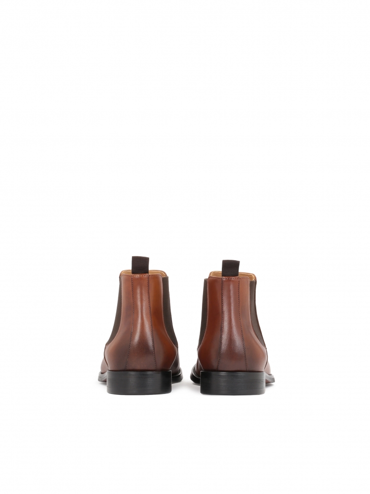 Ponadczasowe brązowe sztyblety męskie z naturalnej skóry