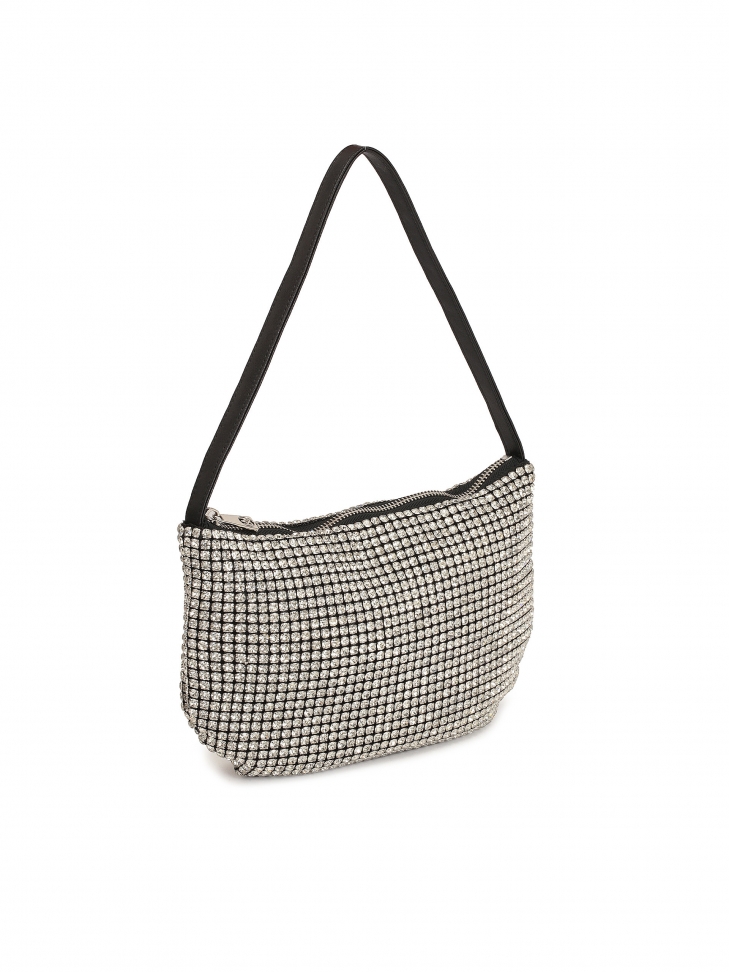 Błyszcząca torebka z cyrkoniami