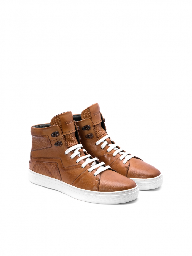 Brązowe sneakersy męskie