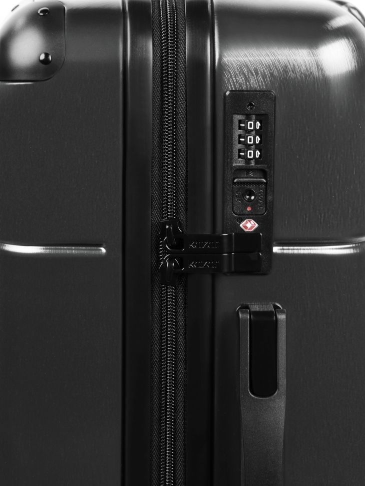 Mała szara walizka z policarbonu