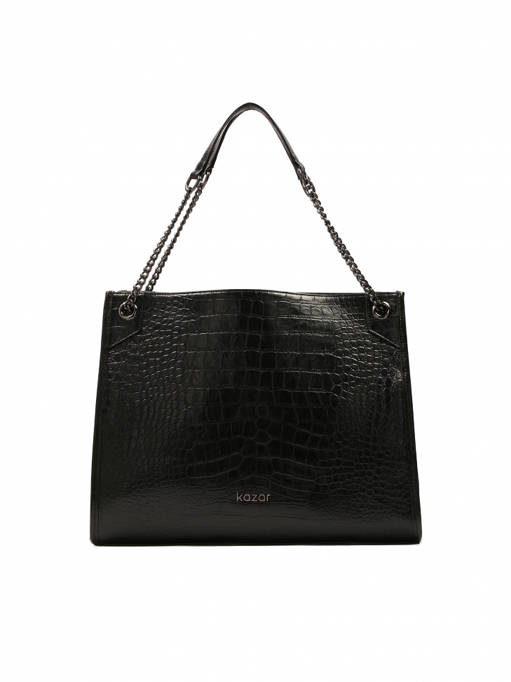 Elegancka torebka z uchwytami na łańcuchach