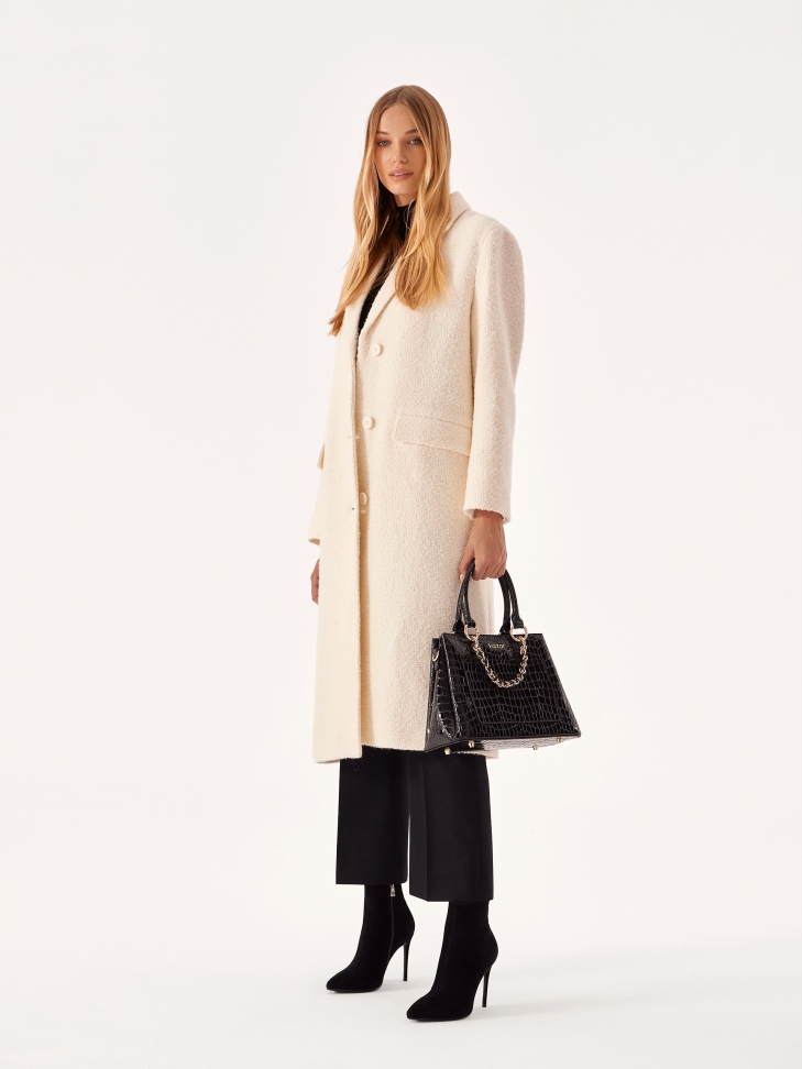 Elegancka torebka kuferek z rączkami