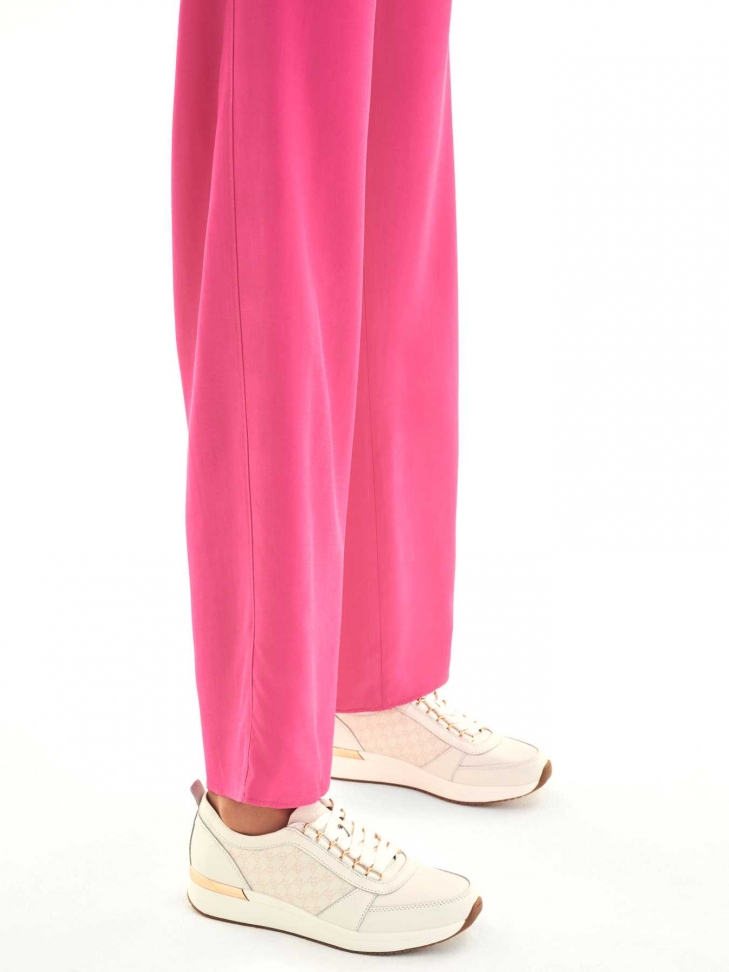 Biało-beżowe sneakersy damskie