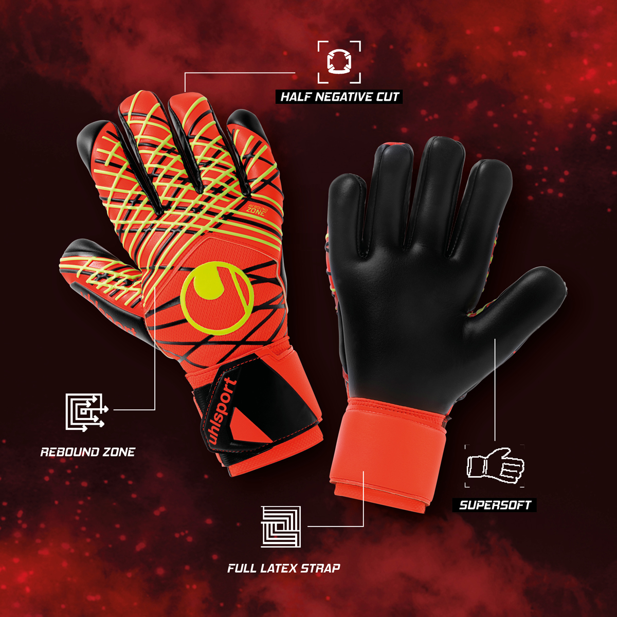 Fire Edition Supersoft HN #364 Goalkeeper Gloves