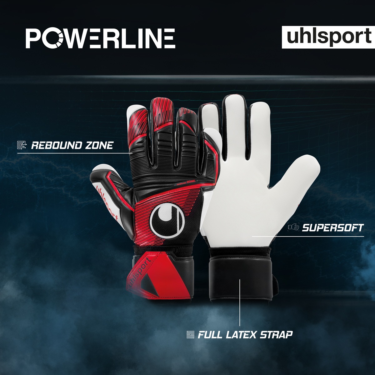 Powerline Supersoft HN Goalkeeper Gloves