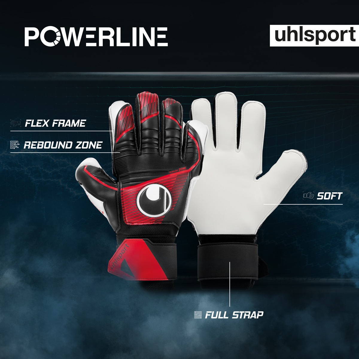 Powerline Soft Flex Frame Goalkeeper Gloves