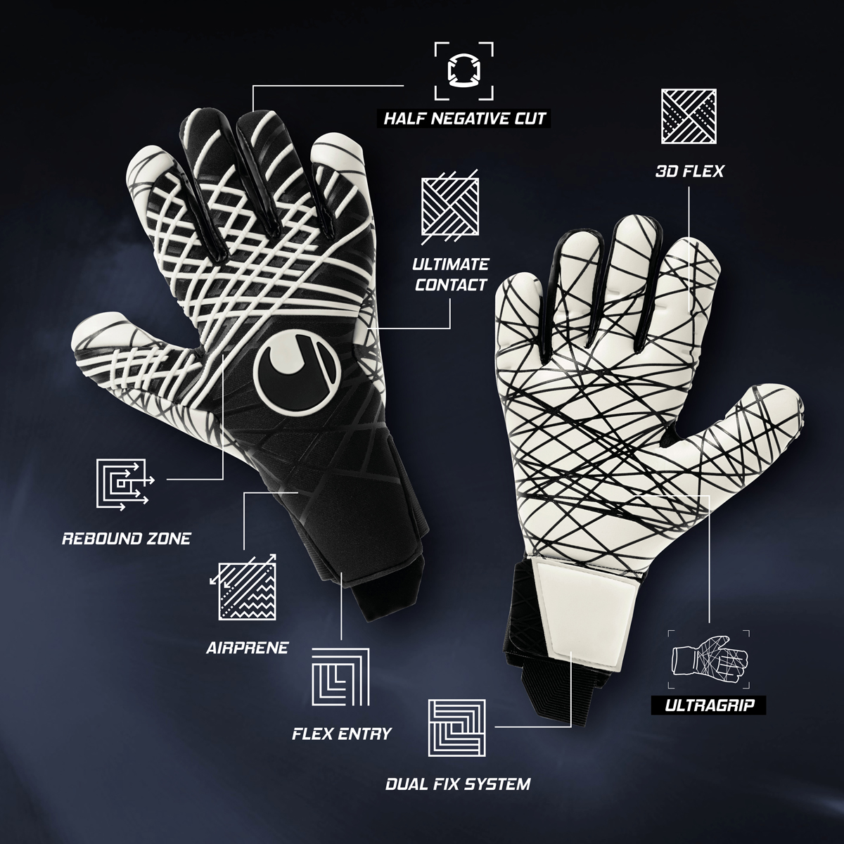 Nite Edition Ultragrip HN #365 Goalkeeper Gloves