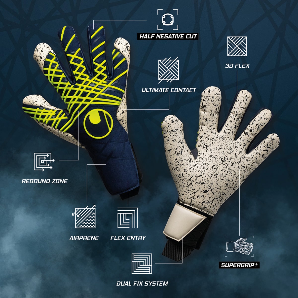 Prediction Supergrip+ HN Goalkeeper Gloves