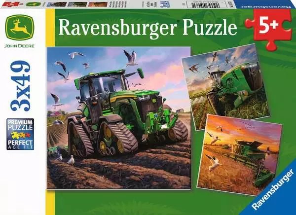 Kinderpuzzle ab 5 Jahren - John Deere in Aktion - 49 Teile