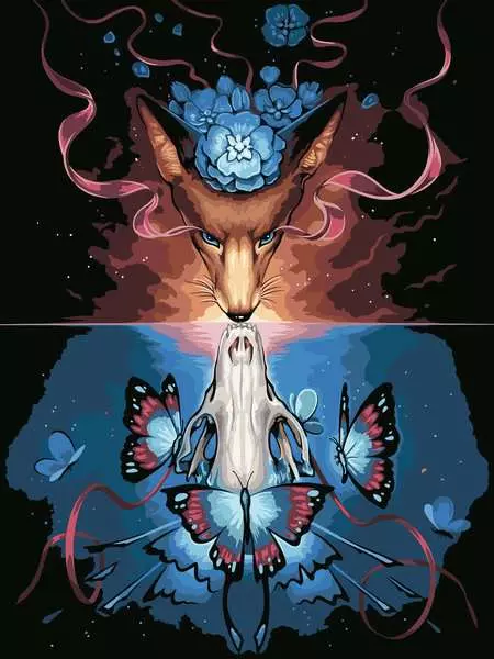 CreArt Wunderbarer Tod - Malen nach Zahlen für Erwachsene