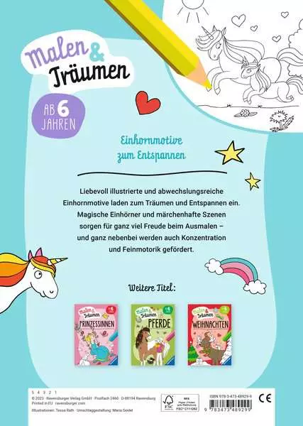 Einhörner - malen & träumen