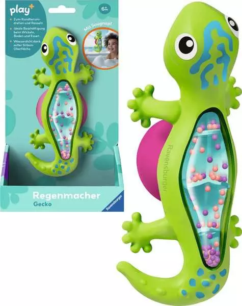 Regenmacher: Gecko - Babyspielzeug ab 6 Monaten