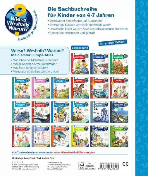 Ravensburger Wieso? Weshalb? Warum? Sonderband - Mein erster Europa-Atlas