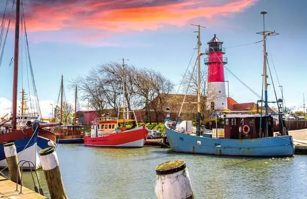 Puzzle 200 Teile - Der Hafen von Büsum