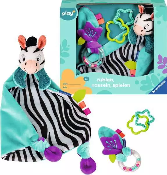 Fühlen rasseln. spielen (Geschenk-Set: Zebra) - Babyspielzeug ab 0 Monaten