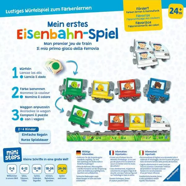 Mein erstes Eisenbahn-Spiel - Kinderspiel ab 2 Jahren