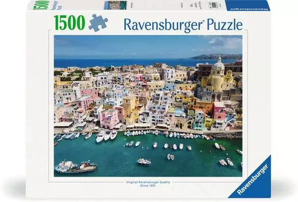 Puzzle 1500 Teile - Buntes Procida Italien