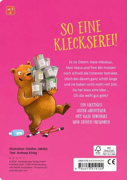 Hase Hibiskus und die Oster-Kleckserei