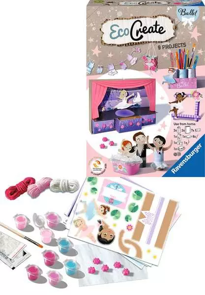 EcoCreate Midi - Tanze mit der Ballerina - Bastelset für Kinder ab 6 Jahren