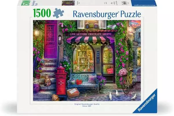 Puzzle 1500 Teile - Liebesbriefe und Schokolade
