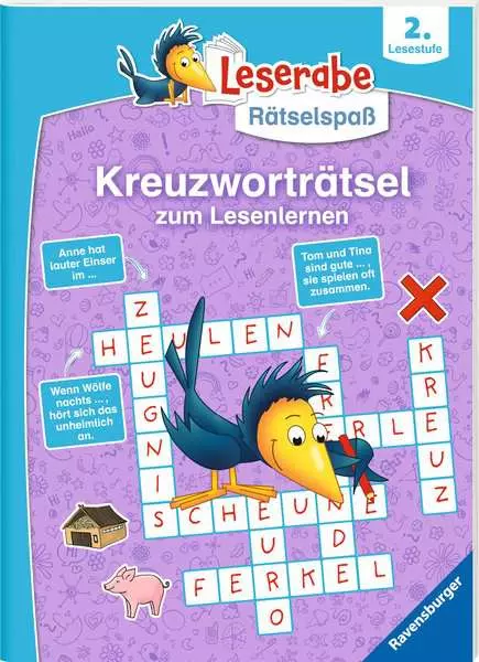 Leserabe Rätselspaß - Kreuzworträtsel zum Lesenlernen (2. Lesestufe)