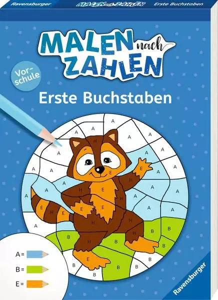 Malen nach Zahlen - Vorschule: Erste Buchstaben