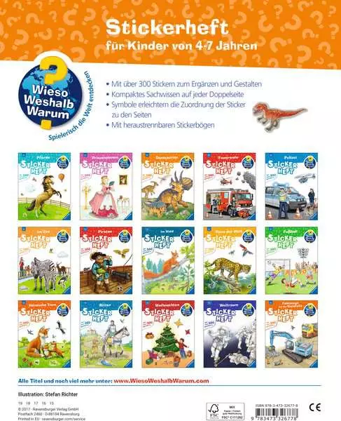 Ravensburger Wieso? Weshalb? Warum? Stickerheft - Dinosaurier
