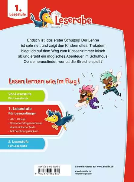 Leserabe 1. Lesestufe - Idas zauberhafter erster Schultag