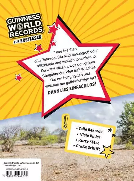 Ravensburger Guinness World Records für Erstleser - Tiere