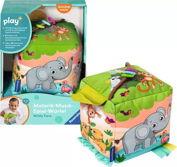 Ravensburger Motorik-Musik-Spiel-Würfel: Wilde Tiere