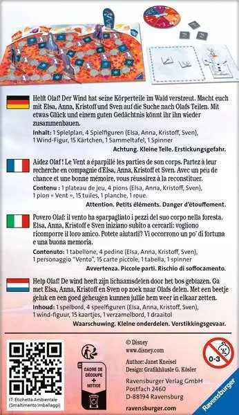 Disney Frozen 2: Helft Olaf! - Reisespiel ab 5 Jahren