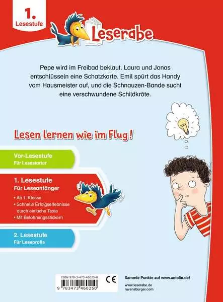 Leserabe 1. Lesestufe - Detektivgeschichten