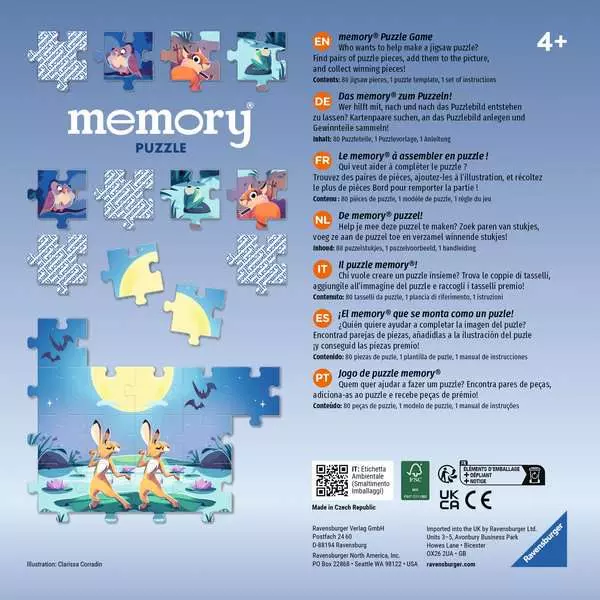 memory® Puzzle Tiere am Teich - Kinderspiel ab 4 Jahren