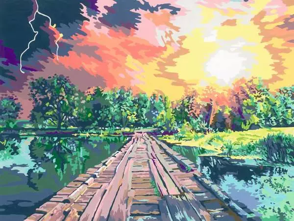 CreArt Magisches Licht - Malen nach Zahlen für Erwachsene