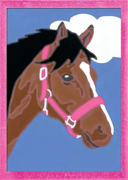 CreArt Pferd - Malen nach Zahlen für Kinder ab 7 Jahren