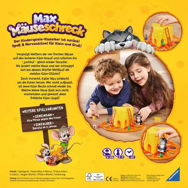 Max Mäuseschreck - Kinderspiel ab 4 Jahren