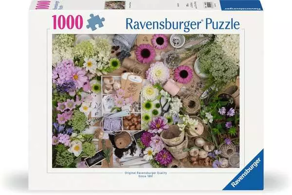 Puzzle 1000 Teile - Prachtvolle Blumenliebe