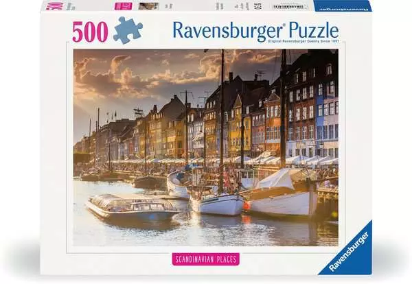 Puzzle 500 Teile - Sonnenuntergang in Kopenhagen