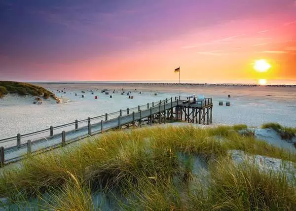 Puzzle 1000 Teile - Sonnenuntergang über Amrum