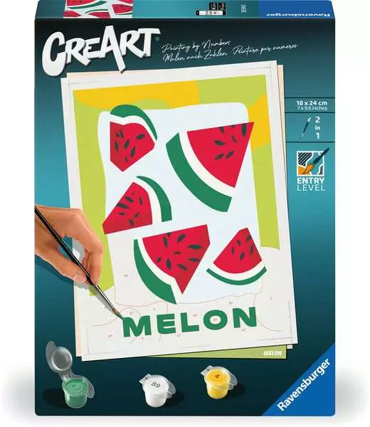 CreArt Melonen - Malen nach Zahlen für Erwachsene