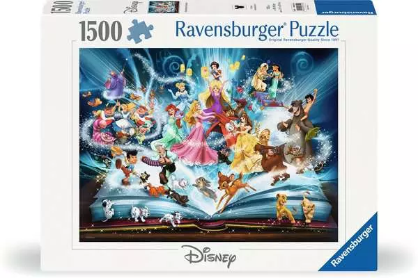 Puzzle 1500 Teile - Disney's magisches Märchenbuch