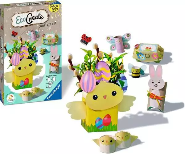 EcoCreate Mini - Frühlingszeit - Bastelset für Kinder ab 6 Jahren