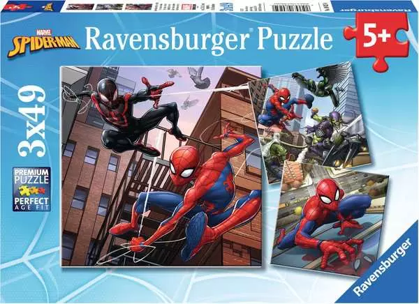 Kinderpuzzle ab 5 Jahren - Spider-Man beschützt die Stadt - 49 Teile