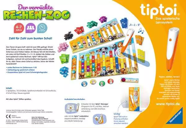 Der verrückte Rechen-Zoo - Lernspiel ab 4 Jahren