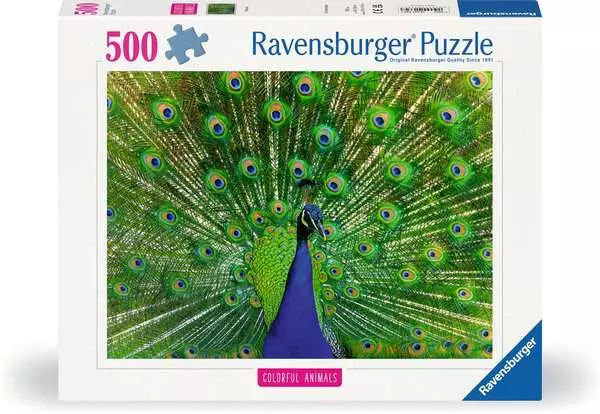 Puzzle 500 Teile - Der Pfau